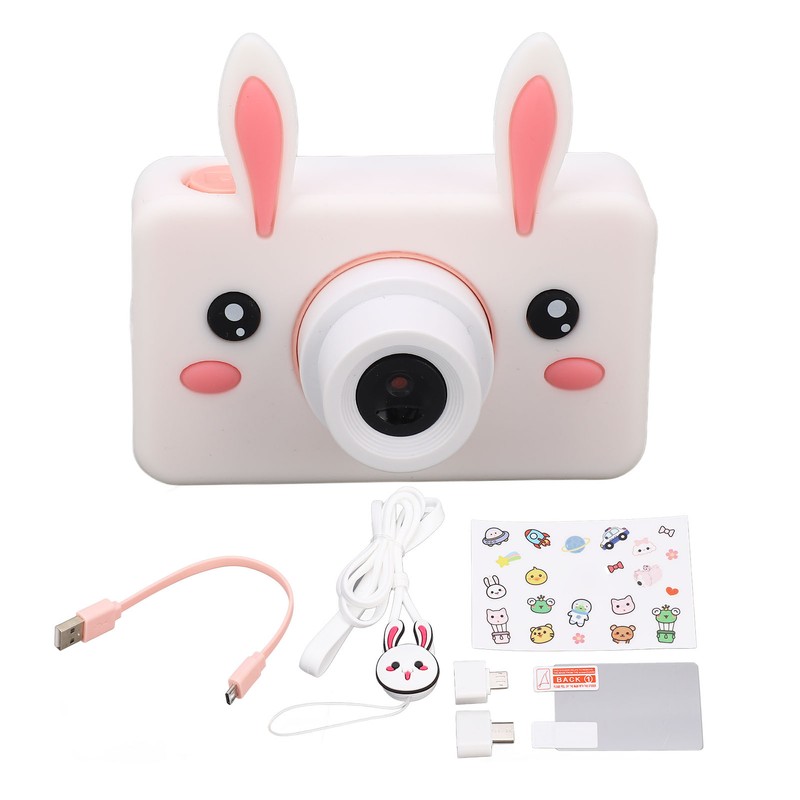 Kids Camera Toys HD 32MP Cute Small Rabbit Shaped Case