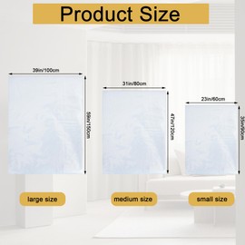 4Pcs Large Clear Plastic Bags, 39" x 59" Extra Large Gift Bags Moistureproof Dustproof, Recyclable Clear Storage Bags for Birthday Gifts, Luggage, Furniture, Suitcase, Stroller, Chair, Bike (39*59-1)