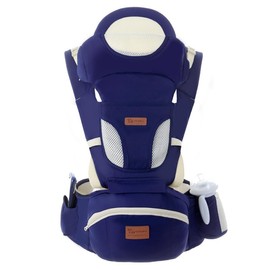 Baby Carrier Hip Seat for Newborns, 3-in-1 Baby Carrier, Ergonomic, Breathable, Soft, Baby Belly Band Suitable for Babies Aged 0-48 Months, Maximum Load Capacity 25 kg, Dark Blue