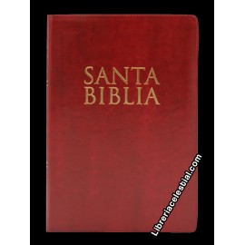 Santa Biblia Letra Super Gigante Reina Valera 1960 Cierre Indice color Vino