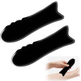 2er-Pack Schaben, Schabstein, Büffelhorn-Schabestein, Großer Schabstein Für Akupressur, Gesichtsmassage, Kieferkonturierung, Hautstraffung, Schwellungsreduzierung, Schönheitsgeschenk
