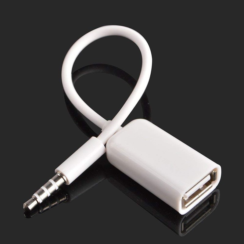 Oxsubor AUX to USB Adapter, 3.5mm Male Audio Jack to