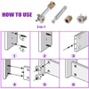 125Pcs 3-in-1 Bolt Nut Connection Crib Screws Kit,Cam Fitting with