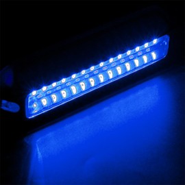 2pcs IP68 Waterproof Underwater Light Stainless Steel Ship Beam Light 42 LED Pontoon Boat Transom Light
