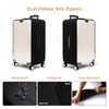 OrgaWise Clear Luggage Cover, For Suitcase Tsa Approved Transparent TPU