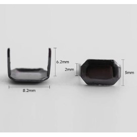 Enyolidimk 100 Pcs Leather Staples Staple Fasteners Holders Copper for Belt Clip Keeper Leathercraft Zippers Buckles