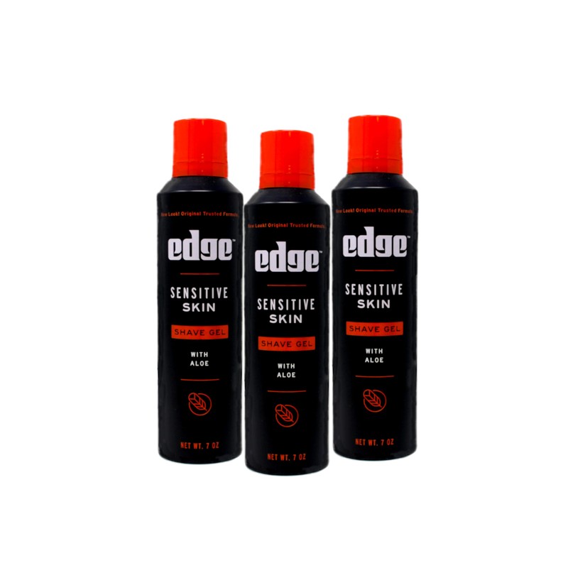 Edge Shave Gel Sensitive Skin 7 Oz (Pack of 3)