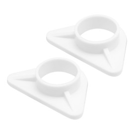 2 Pcs Plastic Sink Reinforcement 36mm Kitchen Tap Brace Bracket Reinforcer Accessories Interfaces Resin Plastic Material Stability Reduce Wobbling for Sink Faucets Fittings on Stainless Steel Sinks