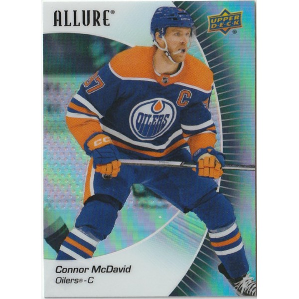 2023-24 Upper Deck Allure Black Rainbow Connor McDavid Oilers Card
