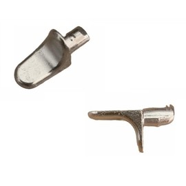 4 x Steel Shelf Supports Metal 5mm Plug in Stud PEGS PINS for Kitchen CABINETS, Bookcase, Shelving