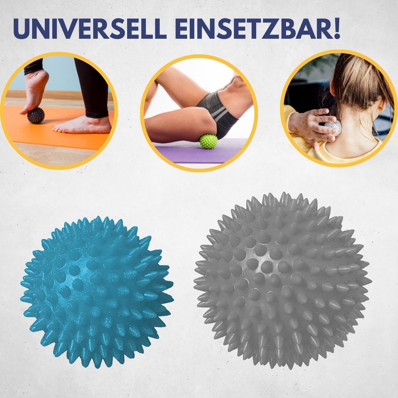 Best Sport 2-Piece Massage Balls - Red/Blue