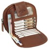 70537 Luxury Leather Women's Purse with Zip 11.5 cm Various