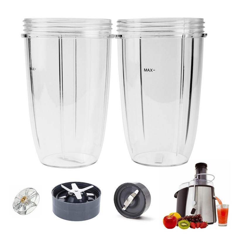 2PCS Replacement Juicer Cups Clear Mugs Blender Cups Juicer Mixer