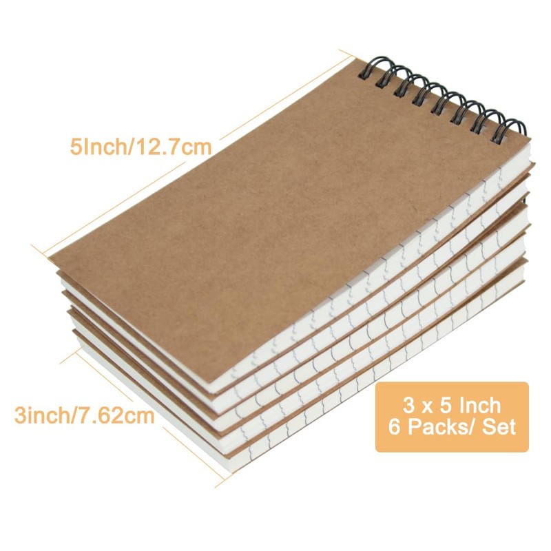 wavamawa Pocket Notebook,Small Notebooks 3x5 With Lined Pages,Small Notepad Mini