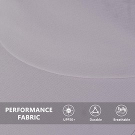 GADIEMKENSD Performance Visor - Stretchy Fabric, Lightweight, Breathable, Suitable for Sun Protection and Outdoor Exercise, Light Grey, 6 3/4-7 1/2