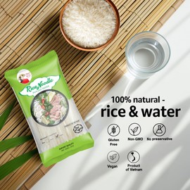 TANISA Rice Noodles Combo 3 Pho Noodles, Vermicelli Rice Noodles, Vermicelli, Pho Noodles Vietnamese, Gluten Free, Non-GMO, No Preservative (10.5 Oz - 300g/ 3 Pack)