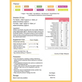 Liposomal Vitamin C + Standardized Rose Guava Extract Powder - Powder 150g Pure 100% Natural No Additives - For Soup, Smoothies, Coffee, Drinks, Pastries