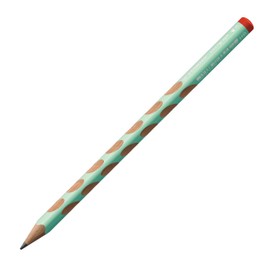 STABILO - Ergonomic triangular pencil for right-handed users - EASYgraph in pastel green - Single pencil - HB hardness