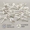 SKIR'CO (10 pcs) Large Flange Aluminium Blind Rivets 4.8 x