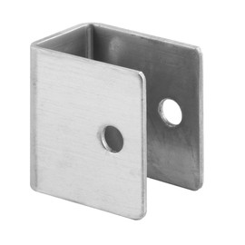 Prime-Line 656-8205 U-bracket, For 1-1/4 In. Panels, Stainless Steel, Satin Finish (Single Pack)
