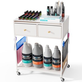 Resiners Resin Accessories Storage Table, Multi-Layer Cart and Organizer Table for Resin Supplies, Resin Storage Cart - Organize Epoxy Resin, Pigments, Powders, Mixing Cups, Molds, and Tool Easily