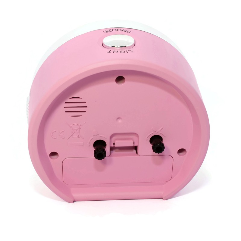 Atlanta Alarm Clock, Plastic, pink, 9.5 cm