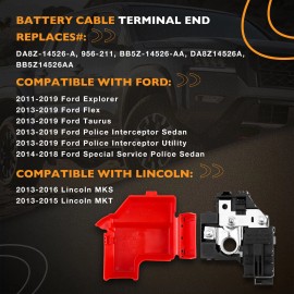 Unbranded Positive Battery Cable Terminal End For 2013-19 Ford Explorer Taurus Lincoln MKT