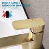 Weshi Bathroom Faucet, Modern Single Hole Bathroom Basin Faucets, Brass