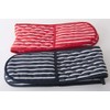 A & B TRADERS Butcher Stripe Double Oven Gloves, Quilted