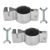 UOIENRT 2 Pack Pipe and Drape Clamps, 3 Way Extra