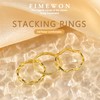 Dainty Rings for Women Stackable Rings Set Statement Wave Bands