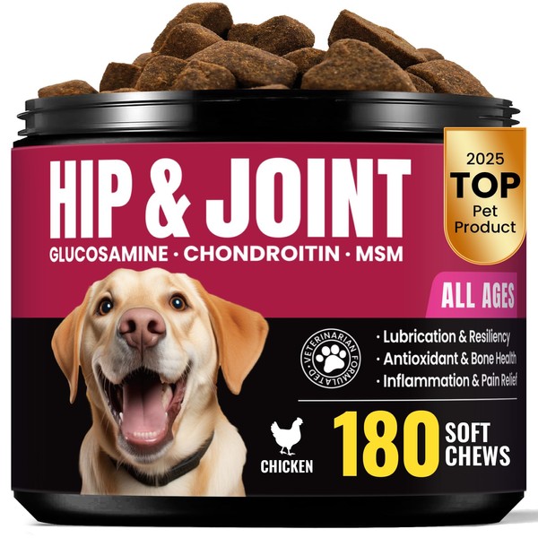 Glucosamine for Dogs Hip and Joint Supplement Chews, Chondroitin Joint