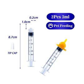 Pet Feeding Silicone Nipples are Suitable for Newborn Kittens, Puppies, Rabbits, and Small Animals (8 Sets)