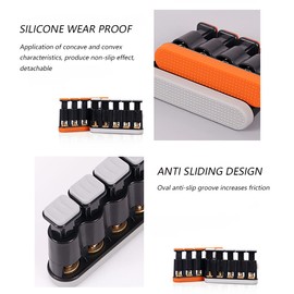 Alnicov Finger Strengthener,Guitar Beginner Exercier,Hand Grip Strength Trainer for Guitar,Piano,Trigger Finger Training(Grey)