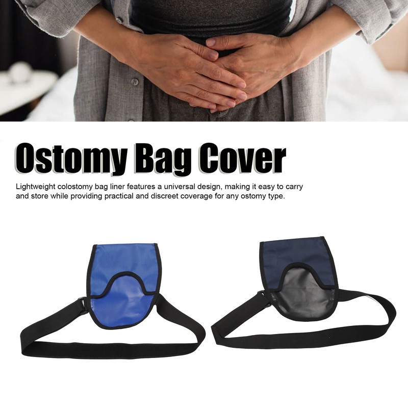 2pcs Ostomy Bag Cover Adjustable Universal Ostomy Bag Support Belt