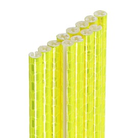 sourcing map 36pcs Bike Reflective Spoke Skins 0.2" Plastic Bicycle Spoke Reflectors Spoke Covers Trim Wrap Wheel 360°Visibility for Road Mountain Bike Motorcycles Decoration, Yellow