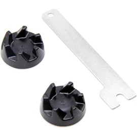 Bohaner 2x Coupling 9704230 Blender Coupler Replacement Part for Kitchen Aid Mixer Models KSB52, KSB5, 5KSB52 and 5KSB5 with Mounting Key
