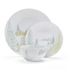 Pfaltzgraff Tranquil Trails Forest 12 Piece Dinnerware Plate Bowl Set,