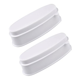 Baluue 2pcs Nail Dip Powder Jar Tray French Manicure Accessory Kit for Home Use