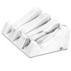 Morelax White Marble Soap Dish with Drain Bar Soap Holder