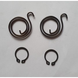 Door Handle Repair Kit Includes 2 Springs and 2 Circlips Widespread Fit for Doors Home and Office Easily Replace Coil Springs with Circlip Pliers (2,25 Turns, 1.8mm Thick)