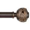 Bronze Curtain Rod 32 to 58 Inches (2.6 to 4.8