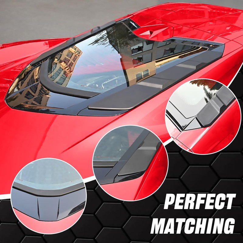 BILLFARO Dry Bay Vent Blocks and Rear Window Spoiler,Rear Hatch