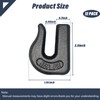 HANDRERLEE 12Pack Weld On Chain Grab Hook, G70 5/16" Forged