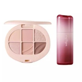 Eglips 이글립스 밀착 팔레트 01 리플블품 + 립 틴트 13 멀롯 Eglips Tight Fit Palette 01 Ripple Bloom + Lip Tint 13 Mulot
