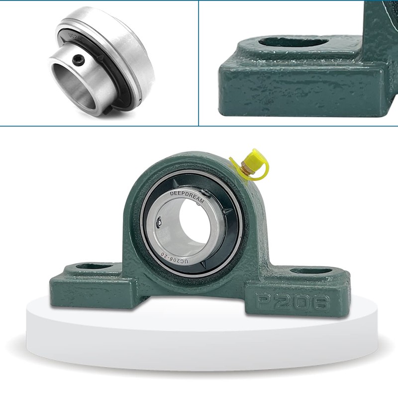 4 Pcs UCP206-20 Pillow Block Bearing 1-1/4" inch Mounted Pillow