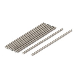 TOP-VIGOR 10Pcs M4 x 80mm Fully Threaded Rod, 304 Stainless Steel Right Hand Threads Rods, Fully Studding Rod Bar for Anchor Bolts, Clamps, Hangers and U-Bolts