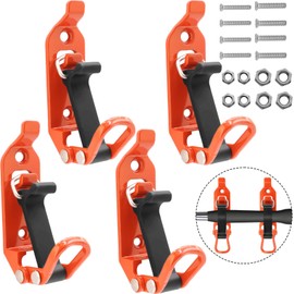 WYYFXY Pack of 4 Shovel Holder Roof Rack Shovel Holder Lockable Axe Holder Wall Shovel Holder for Truck Car Boat Tool Tension Lock Wall Mounting Brackets