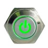 E Support 16mm 12V Car Motor Green LED Light Power