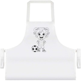 Azeeda 'Football Player Girl' Unisex Cooking Apron (AP00075505)